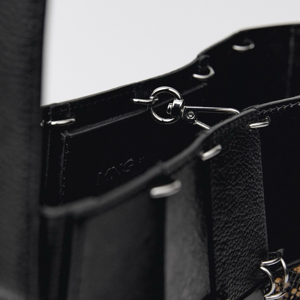 Mango Combined Patchwork Leather Bag - image 5